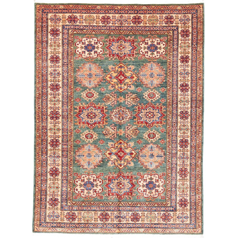 Tappeto Kazak Fine Pakistan marrone grigio 148x202