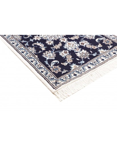 Tappeto Nain Kashmar Persia bianco grigio 80x303