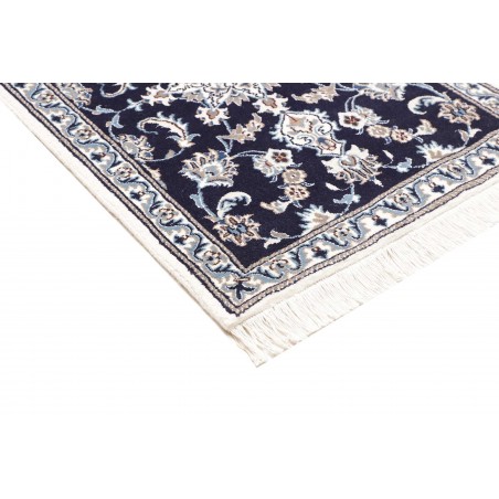 Tappeto Nain Kashmar Persia bianco grigio 80x303