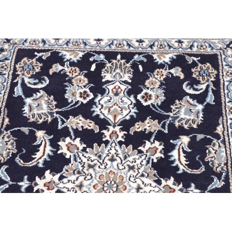 Tappeto Nain Kashmar Persia bianco grigio 80x303