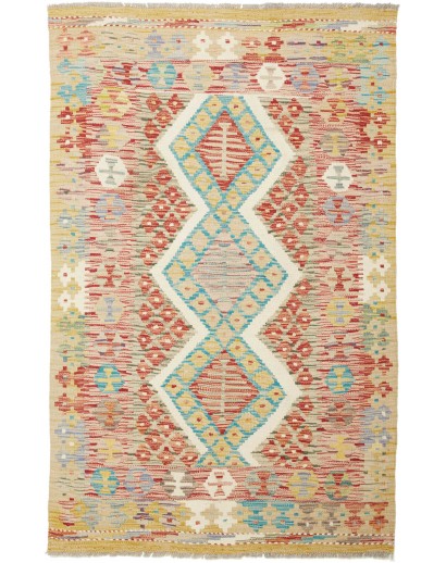 Tappeto Kilim Afghanistan marrone 100x156