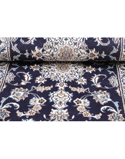 Tappeto Nain Kashmar Persia bianco grigio 80x303