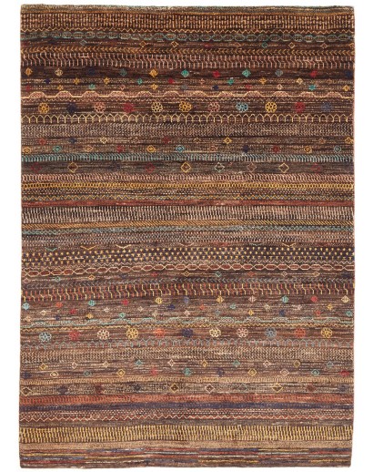 Tappeto Royal Gabbeh Pakistan verde marrone 156x220