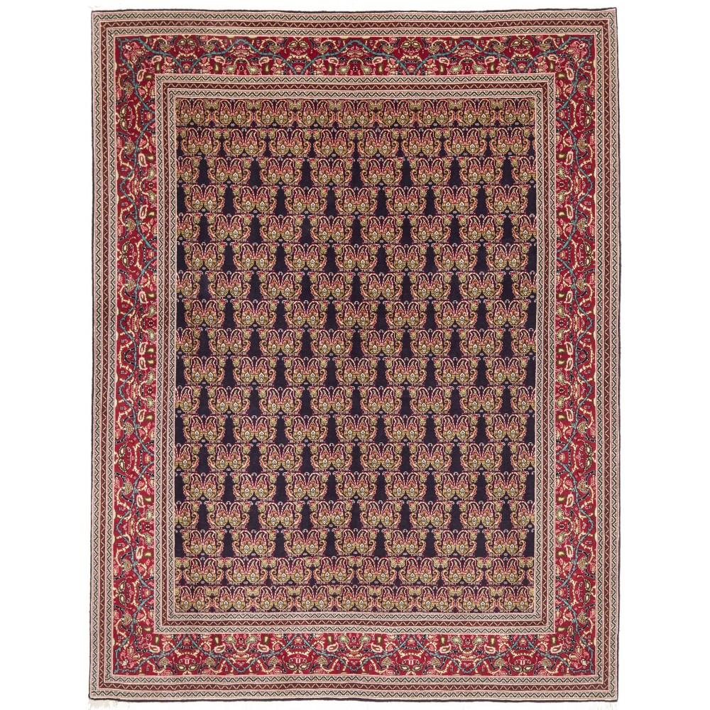 Tappeto Tabriz 50 Raj Persia marrone giallo 160x212
