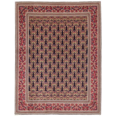 Tappeto Tabriz 50 Raj Persia marrone giallo 160x212