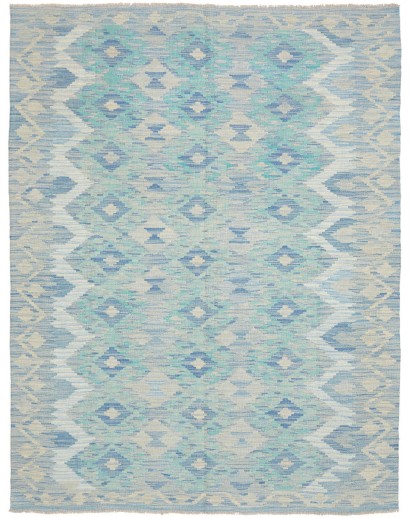 Tappeto Kilim Afghanistan beige bianco 157x202