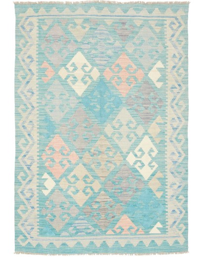Tappeto Kilim Afghanistan bianco 103x145