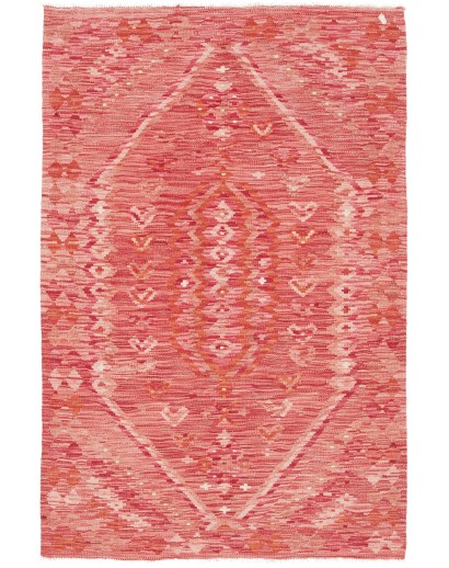 Tappeto Kilim Afghanistan arancione marrone 101x146