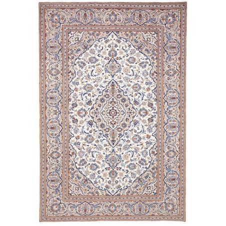 Tappeto Kashan Persia bianco marrone 200x295