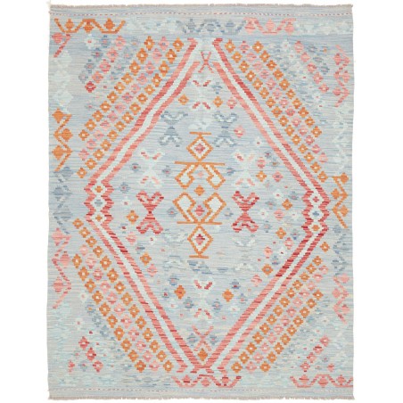 Tappeto Kilim Afghanistan beige arancione 155x201