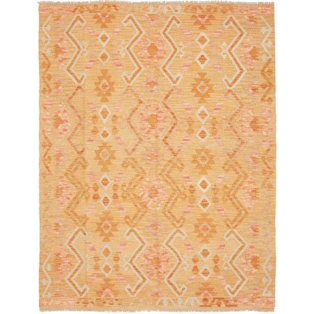 Tappeto Kilim Afghanistan marrone giallo 157x201