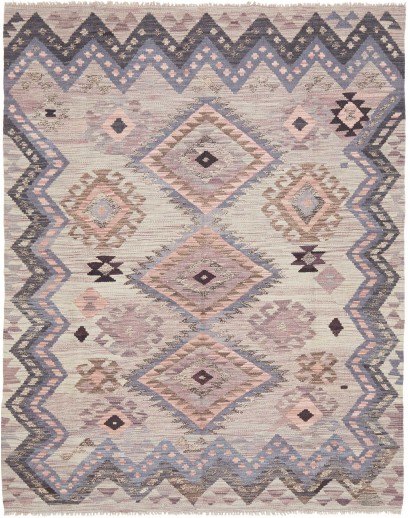 Tappeto Kilim Afghanistan azzurro grigio 152x196