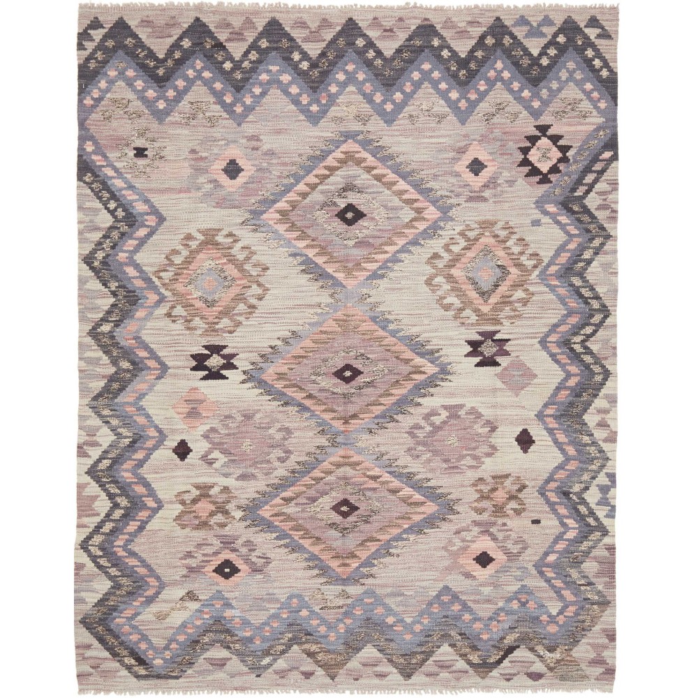 Tappeto Kilim Afghanistan azzurro grigio 152x196