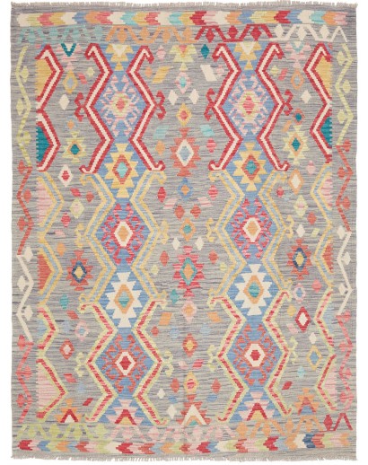 Tappeto Kilim Afghanistan azzurro beige 158x200