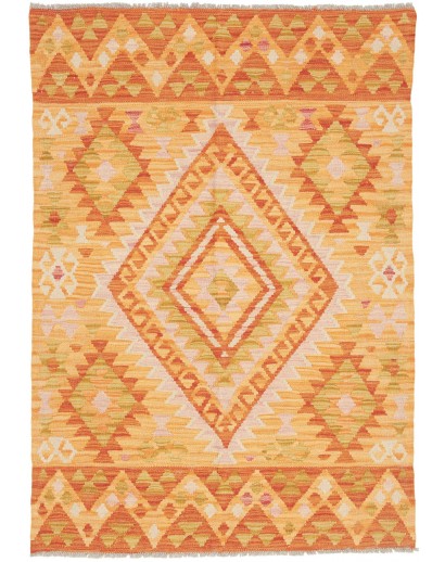 Tappeto Kilim Afghanistan marrone 101x144