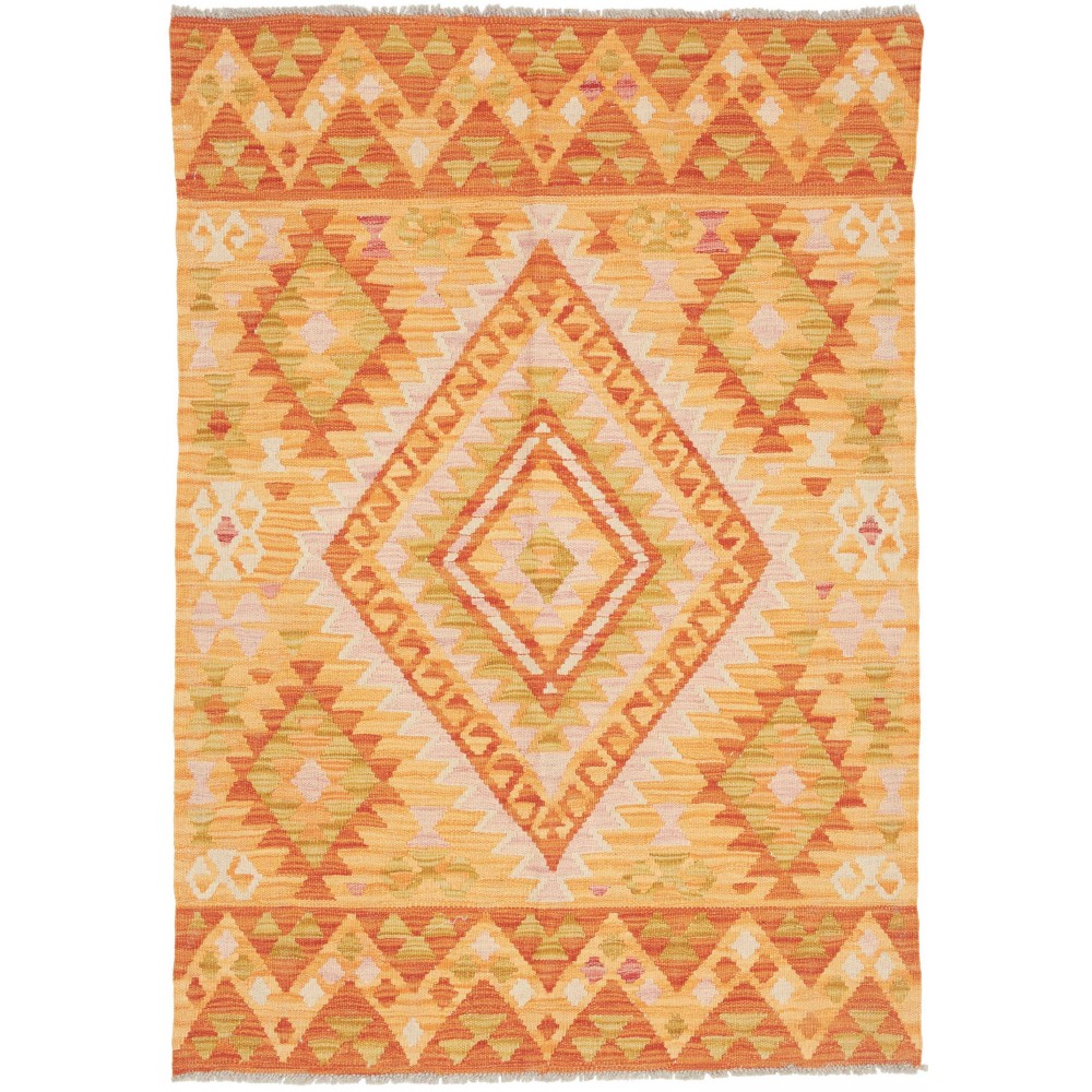 Tappeto Kilim Afghanistan marrone 101x144