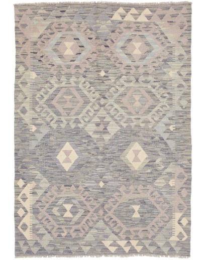 Tappeto Kilim Afghanistan azzurro 105x152