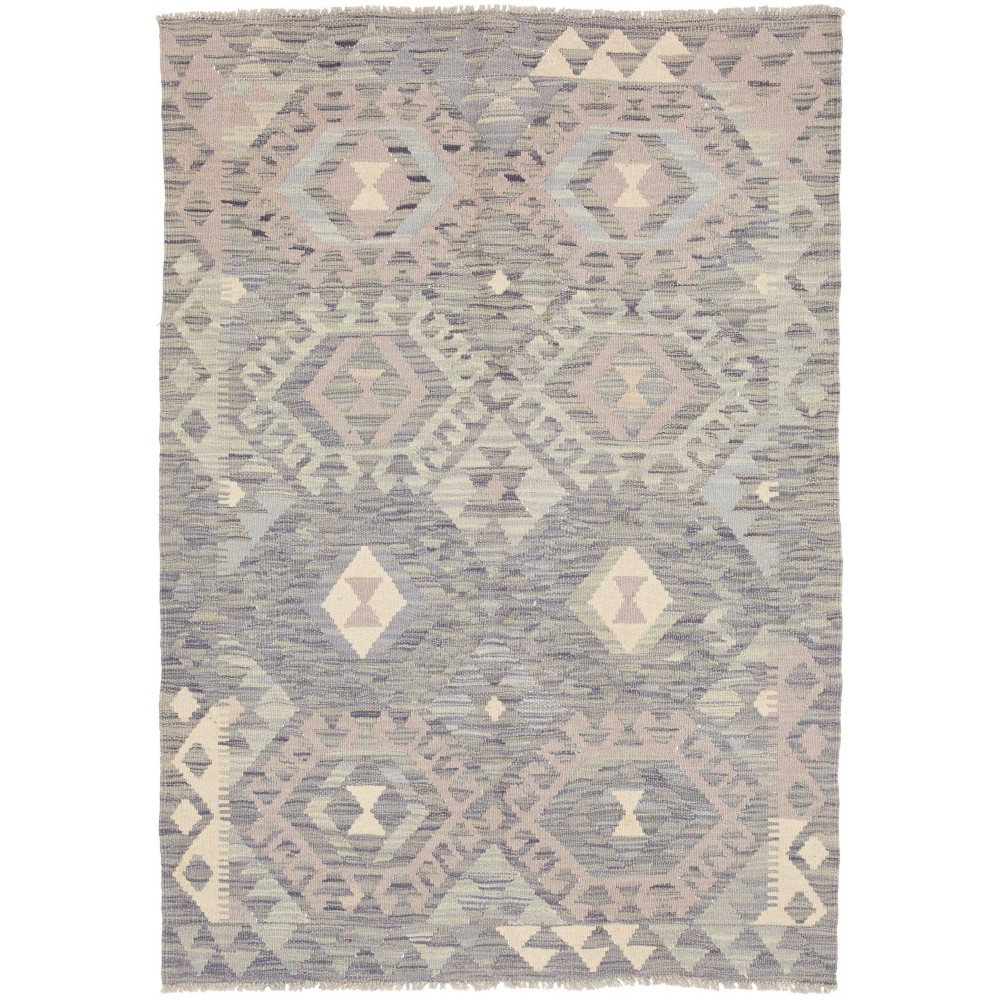 Tappeto Kilim Afghanistan azzurro 105x152