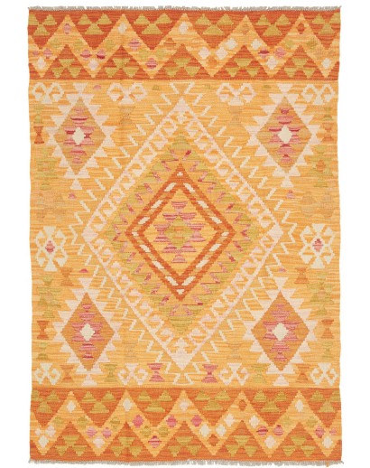 Tappeto Kilim Afghanistan marrone 102x146