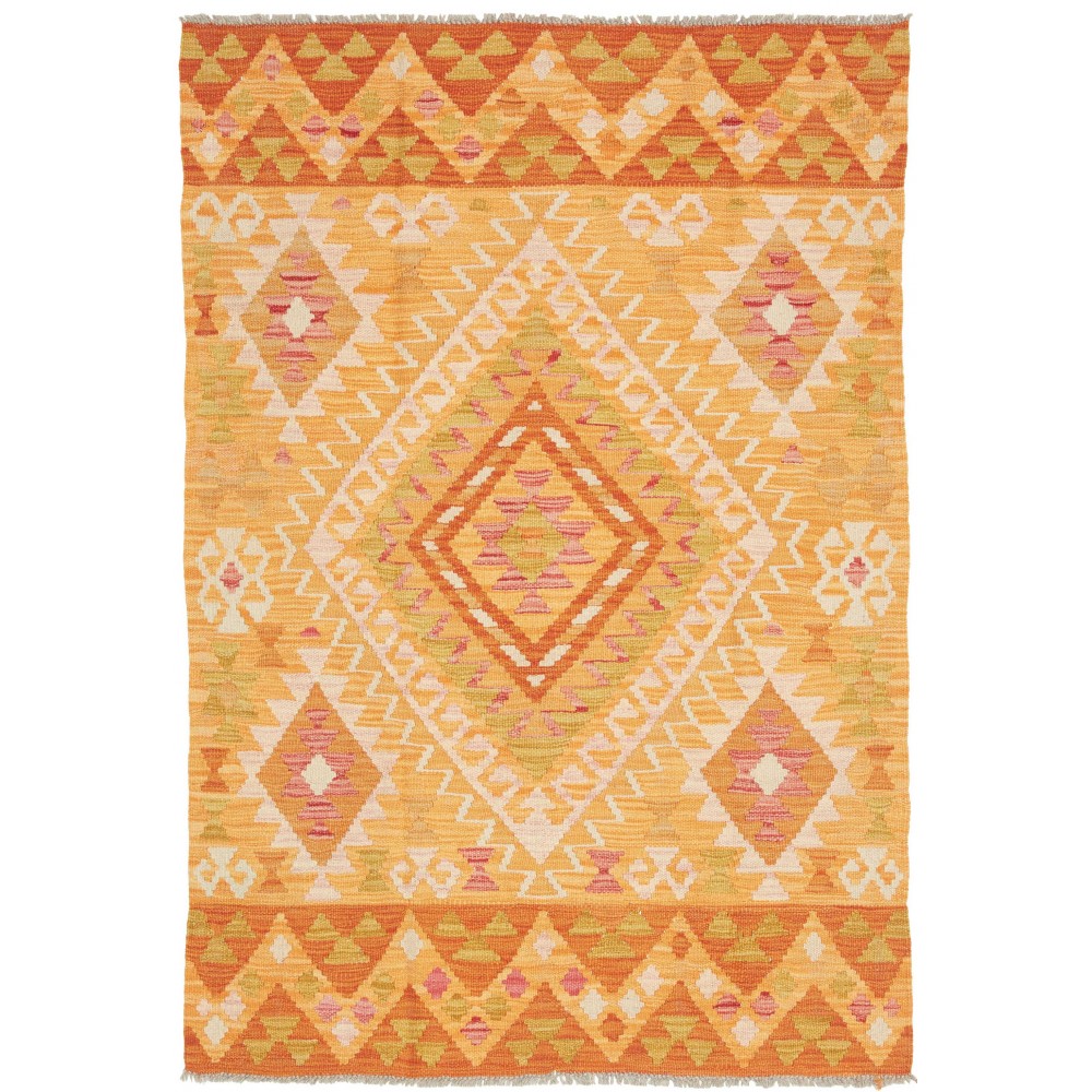 Tappeto Kilim Afghanistan marrone 102x146