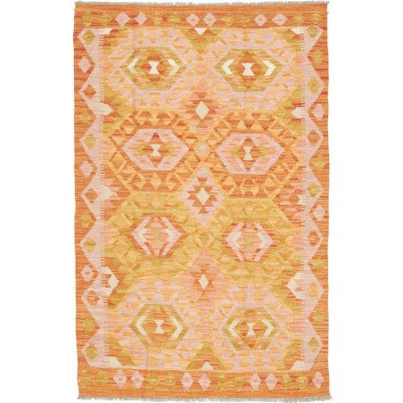 Tappeto Kilim Afghanistan arancione 102x156