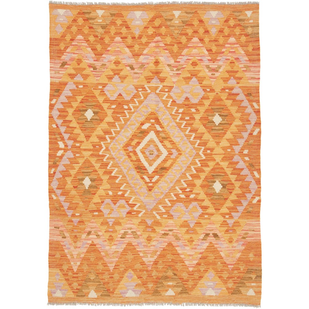 Tappeto Kilim Afghanistan marrone 109x151
