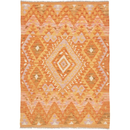 Tappeto Kilim Afghanistan marrone 109x151