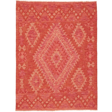 Tappeto Kilim Afghanistan rosso 126x170