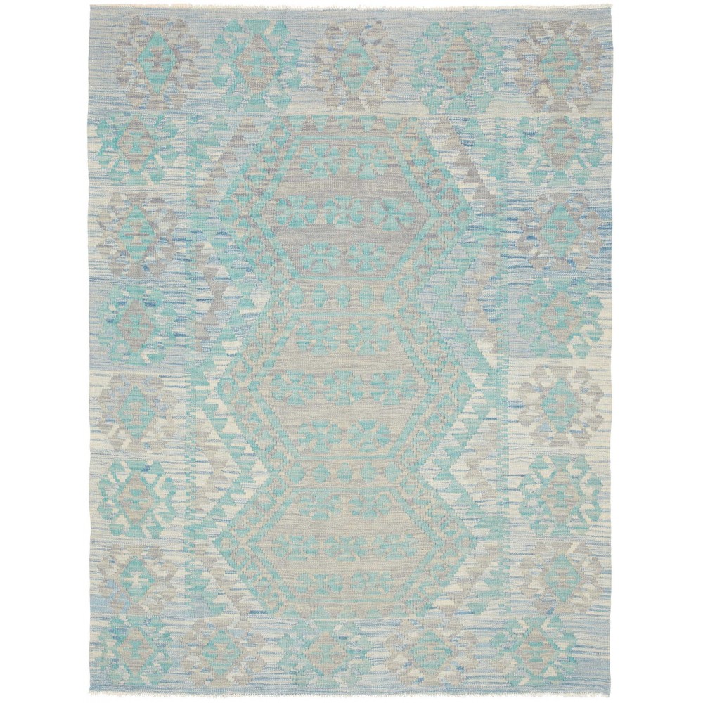 Tappeto Kilim Afghanistan beige grigio 134x176