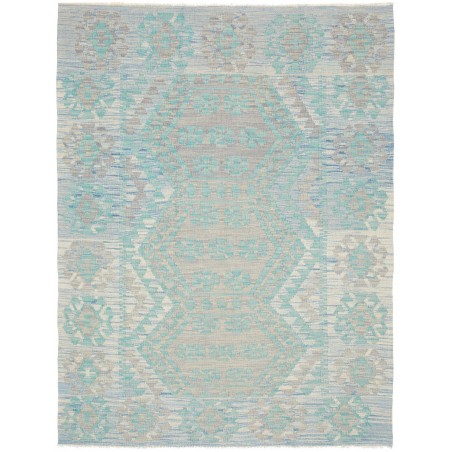 Tappeto Kilim Afghanistan beige grigio 134x176