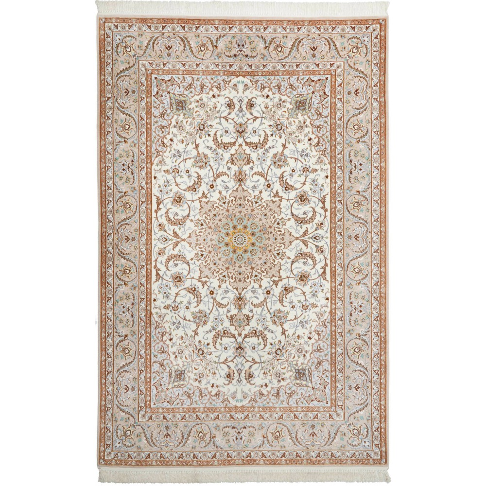 Tappeto Isfahan Persia beige marrone 155x240