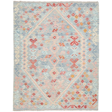 Tappeto Kilim Afghanistan beige bianco 156x197