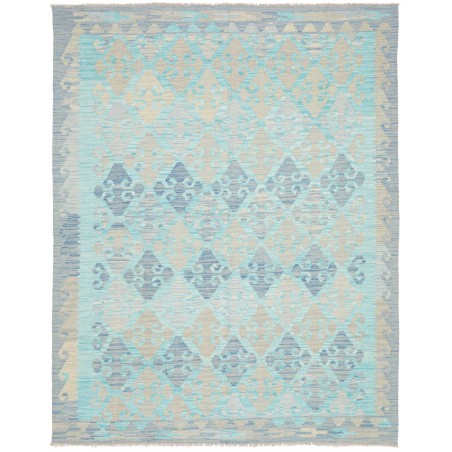 Tappeto Kilim Afghanistan beige azzurro 155x197