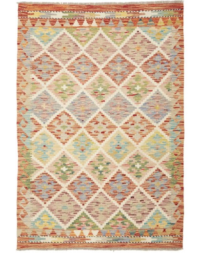 Tappeto Kilim Afghanistan marrone 102x148