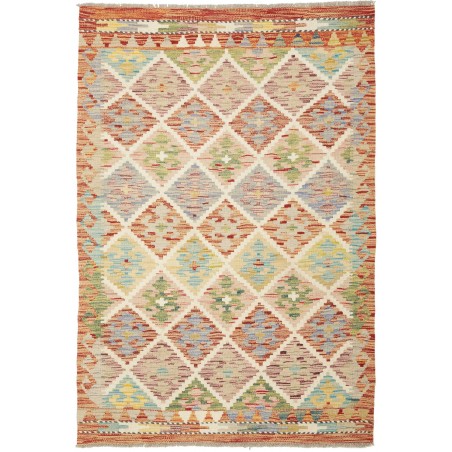 Tappeto Kilim Afghanistan marrone 102x148