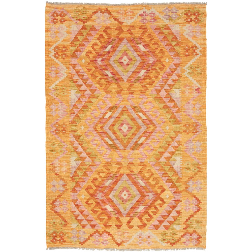 Tappeto Kilim Afghanistan marrone beige 101x152