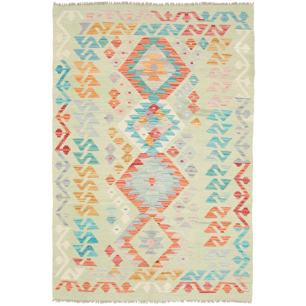 Tappeto Kilim Afghanistan beige bianco 97x145