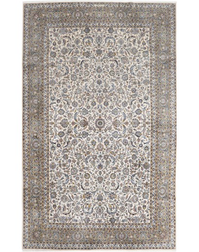 Tappeto Kashan Persia beige grigio 292x485
