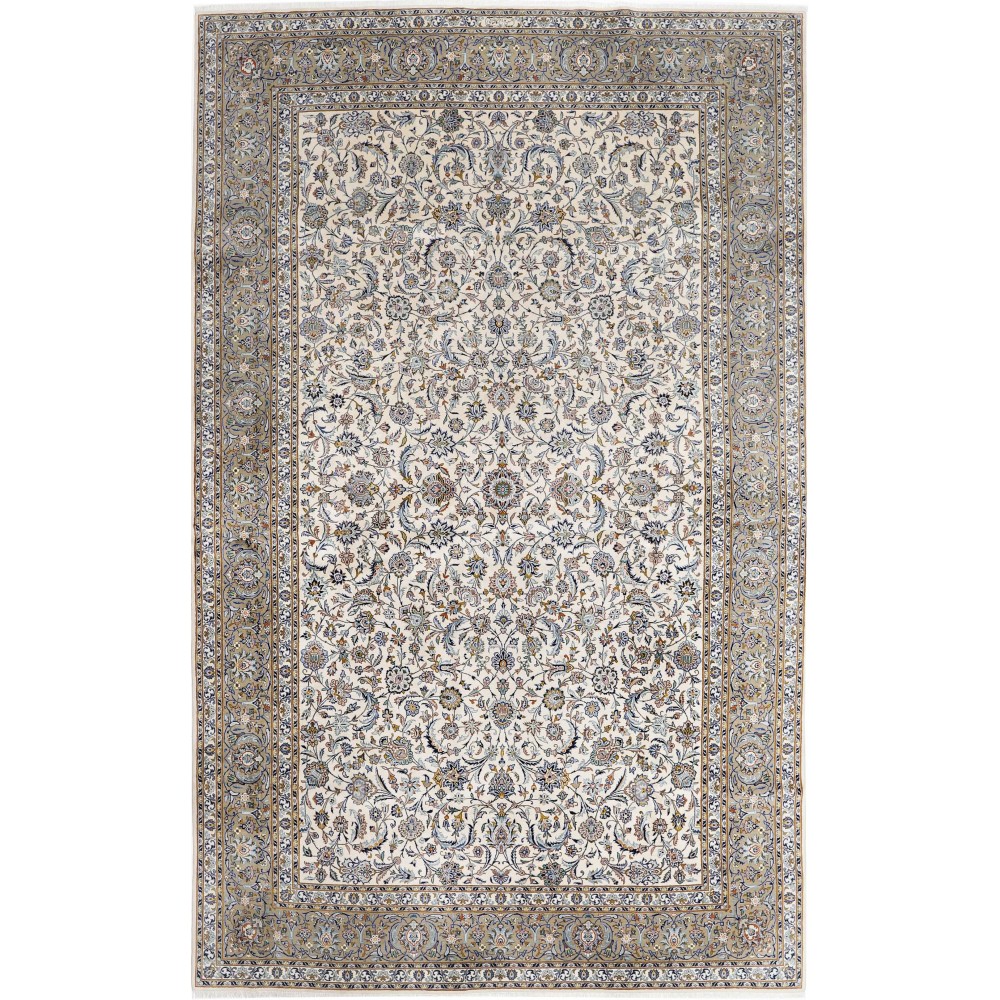 Tappeto Kashan Persia beige grigio 292x485