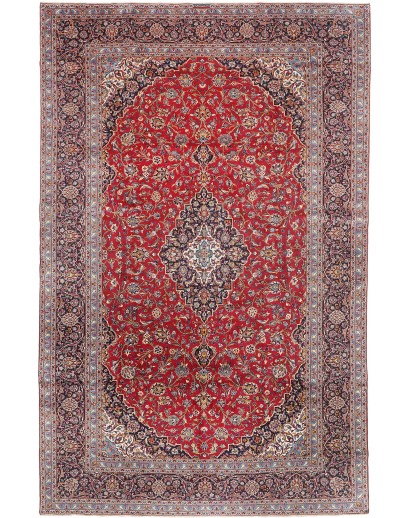 Tappeto Kashan Persia marrone bianco 310x503