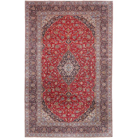 Tappeto Kashan Persia marrone bianco 310x503