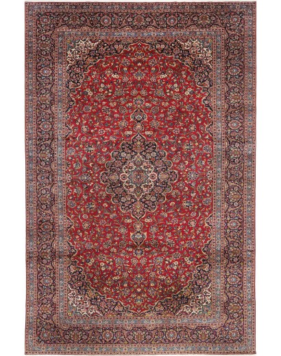 Tappeto Kashan Persia marrone giallo 360x558