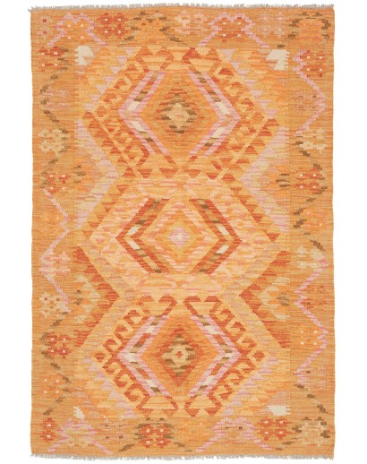 Tappeto Kilim Afghanistan arancione 101x150