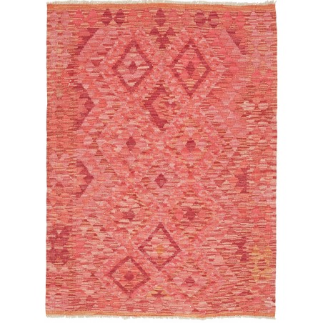 Tappeto Kilim Afghanistan rosso marrone 109x144