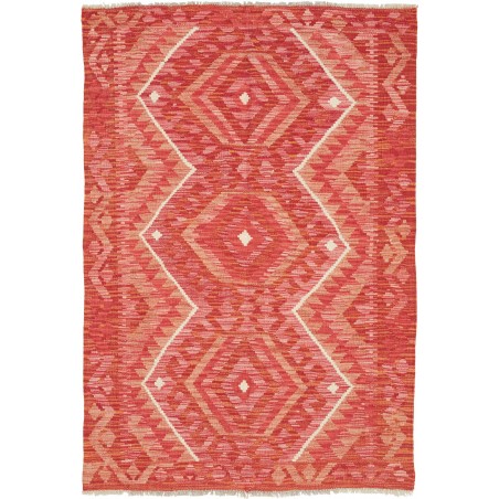 Tappeto Kilim Afghanistan rosso 102x147