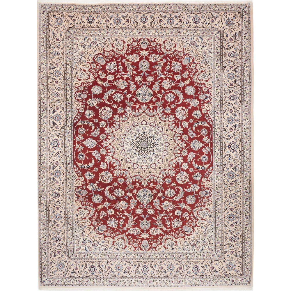 Tappeto Nain 9La Persia bianco marrone 255x335