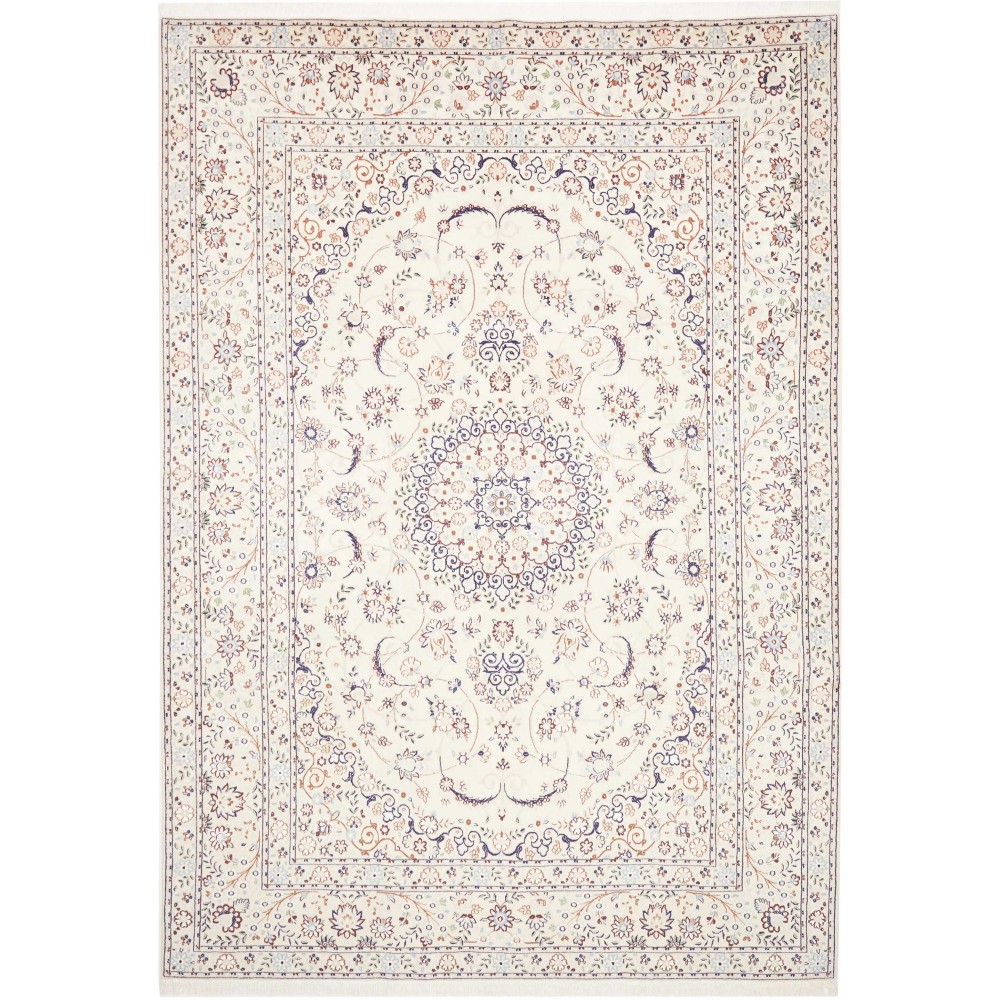 Tappeto Nain 9La Persia bianco marrone 210x307