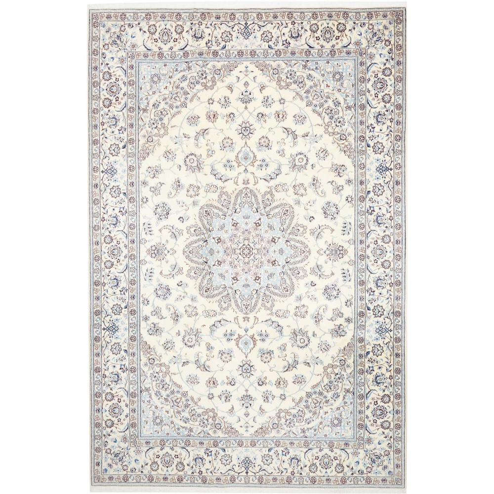 Tappeto Nain 9La Persia bianco grigio 202x306