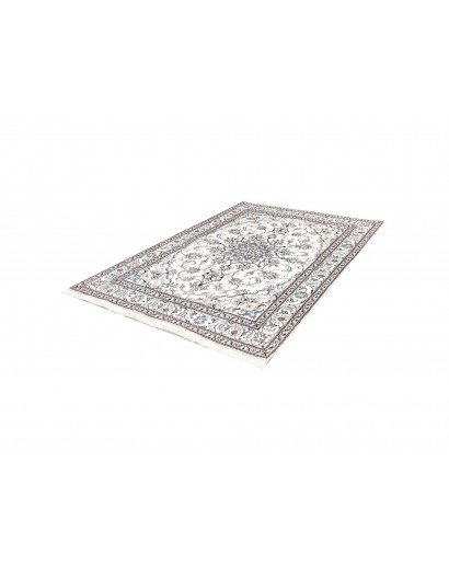 Tappeto Nain Kashmar Persia bianco grigio 167x240