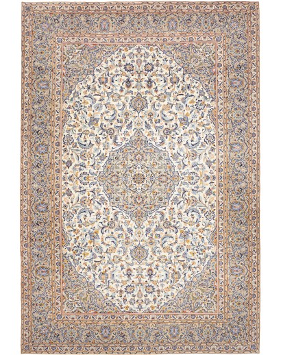 Tappeto Kashan Persia beige bianco 250x346